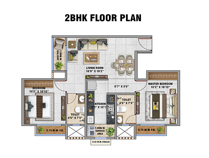 Vikas Ritz - 1 BHK Home